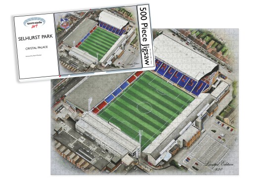 Crystal Palace FC Selhurst Park Art Jigsaw Puzzle
